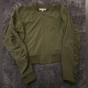 BRAND NEW sincerely Jules green athletic zip up size medium